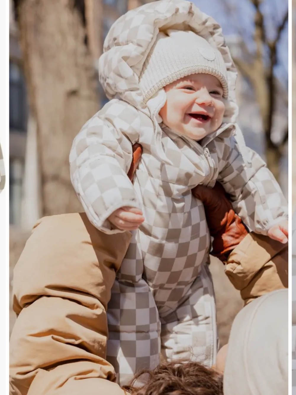 PETIT LEM CHECKERED SNOWSUIT